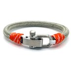 Grey & Orange Chrome Shackle Bracelet - Karoo Earth
