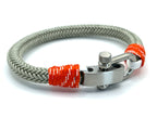 Grey & Orange Chrome Shackle Bracelet - Karoo Earth