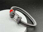 Grey Stainless Steel Nautical Sailing Rope Shackle Bracelet - Karoo Earth