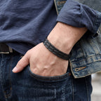 Gun Metal Electroplated Ultra Strength Pure Copper Link Bracelet - Karoo Earth