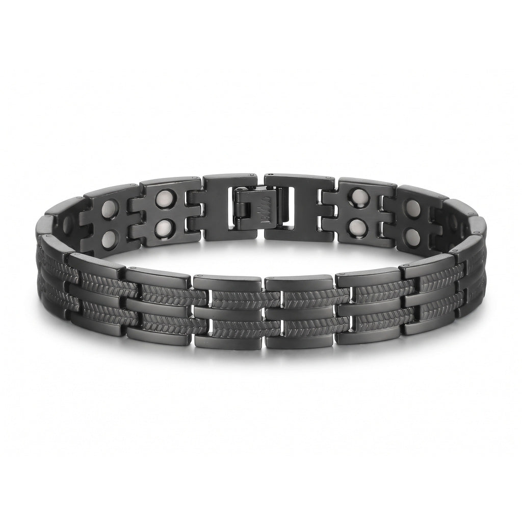 Gun Metal Electroplated Ultra Strength Pure Copper Link Bracelet - Karoo Earth
