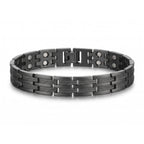 Gun Metal Electroplated Ultra Strength Pure Copper Link Bracelet - Karoo Earth