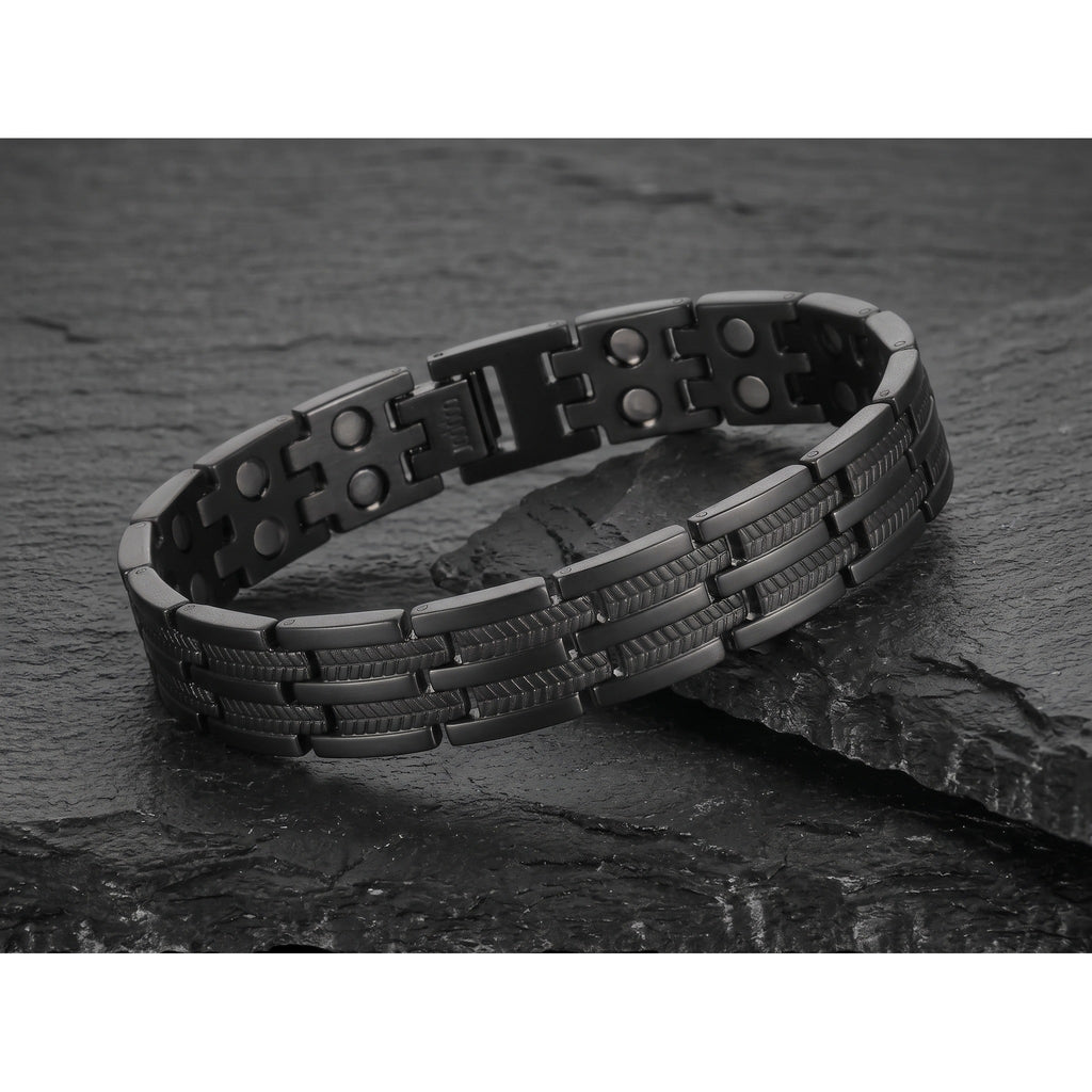 Gun Metal Electroplated Ultra Strength Pure Copper Link Bracelet - Karoo Earth