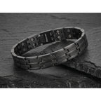 Gun Metal Electroplated Ultra Strength Pure Copper Link Bracelet - Karoo Earth