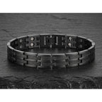 Gun Metal Electroplated Ultra Strength Pure Copper Link Bracelet - Karoo Earth