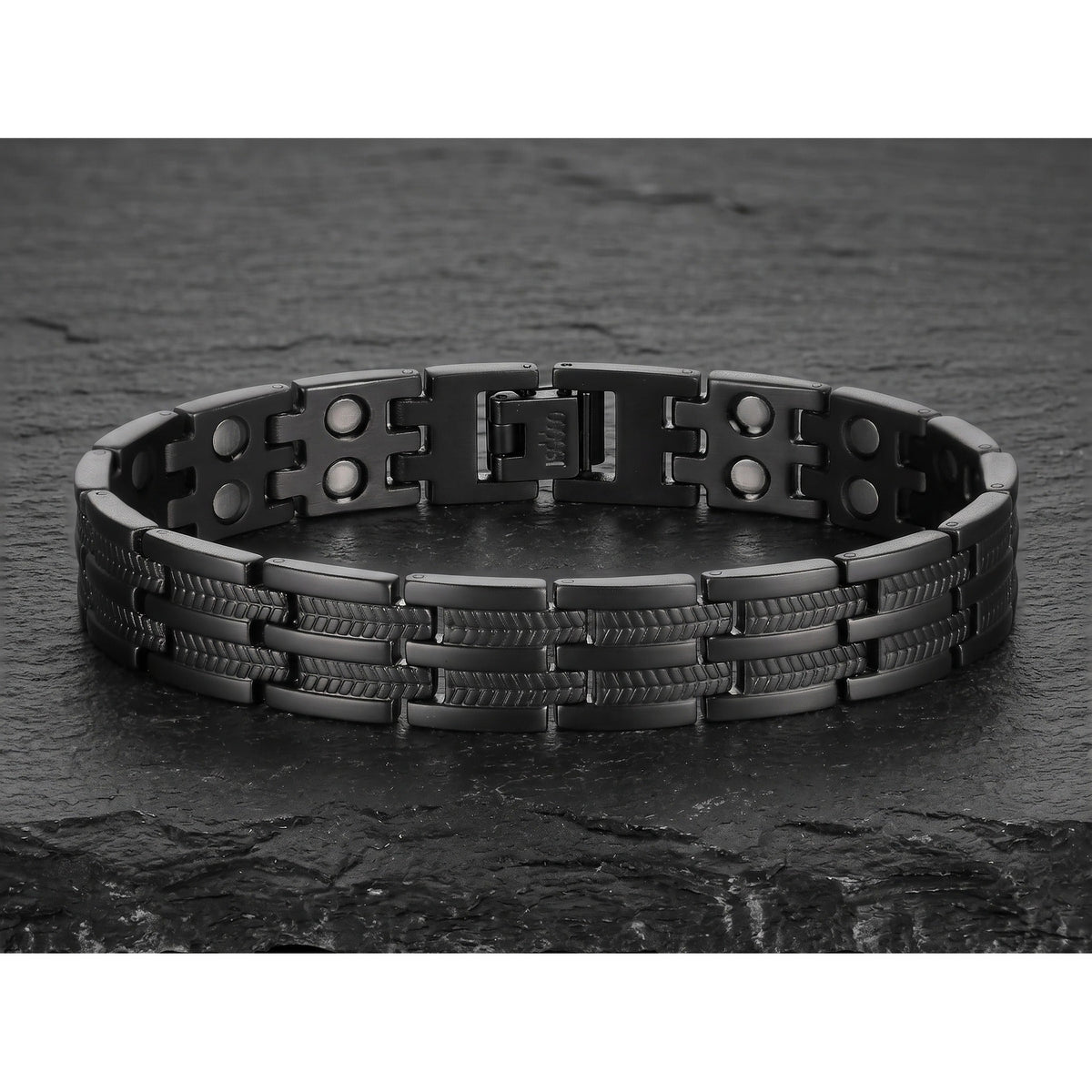 Gun Metal Electroplated Ultra Strength Pure Copper Link Bracelet - Karoo Earth