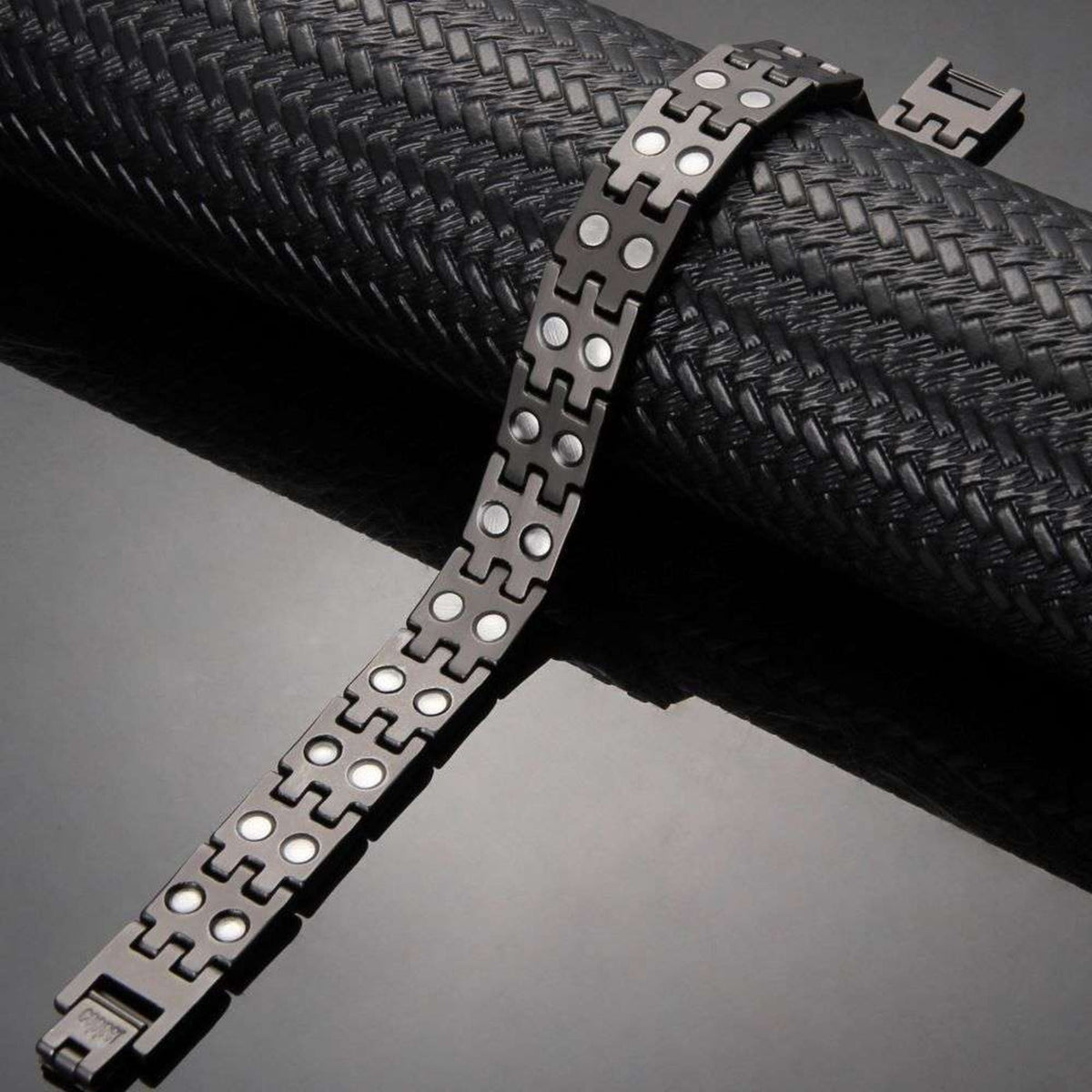 Gun Metal Electroplated Ultra Strength Pure Copper Link Bracelet - Karoo Earth