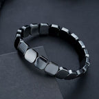 Hematite Beaded Bracelet for Men & Women - Natural Grounding Stone - Karoo Earth