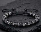 High Power Magnetic Hematite 8mm beaded Bracelet - Karoo Earth