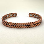 Copper Herringbone Bracelet Plain