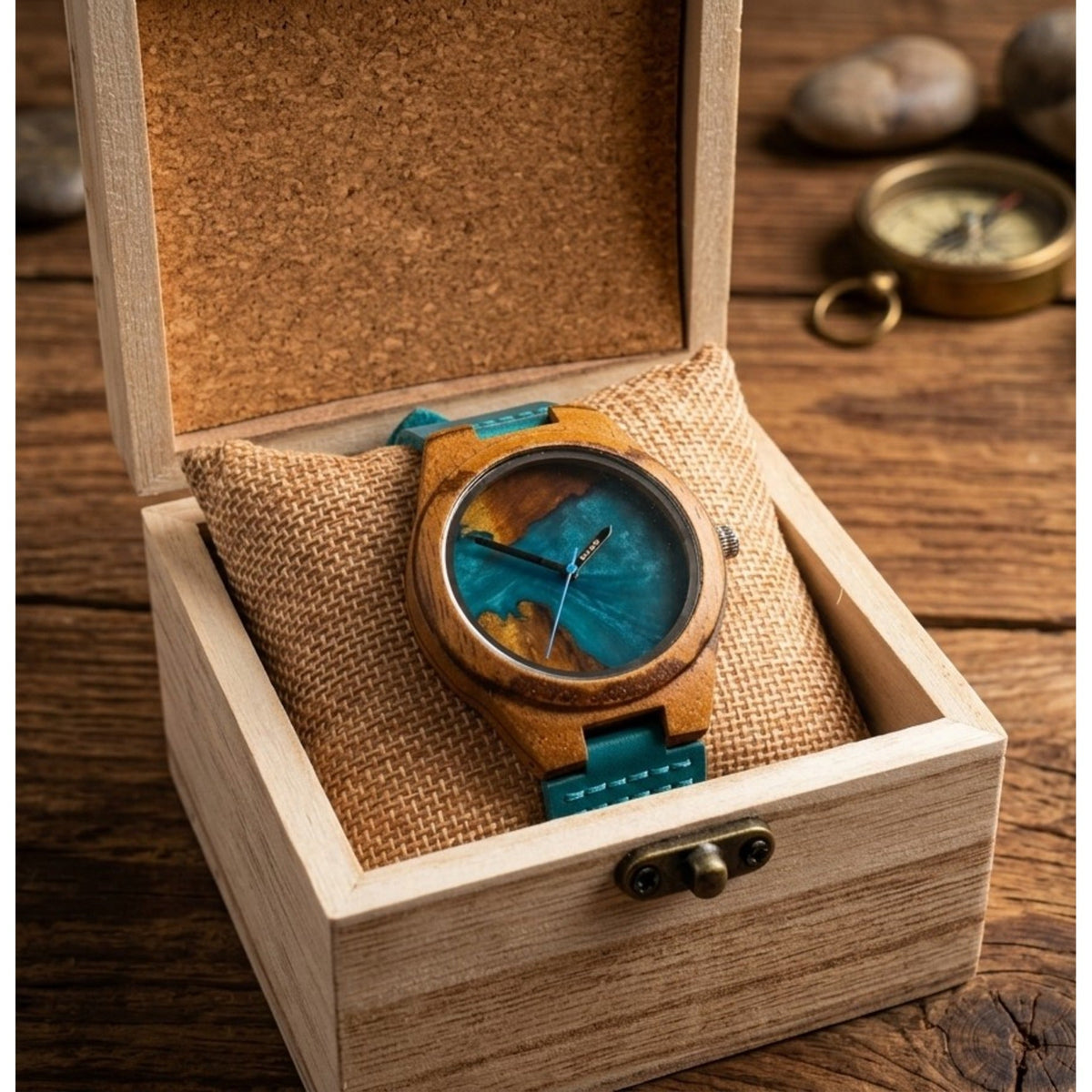 Karoo Earth Azure Men's Wooden Watch - Karoo Earth