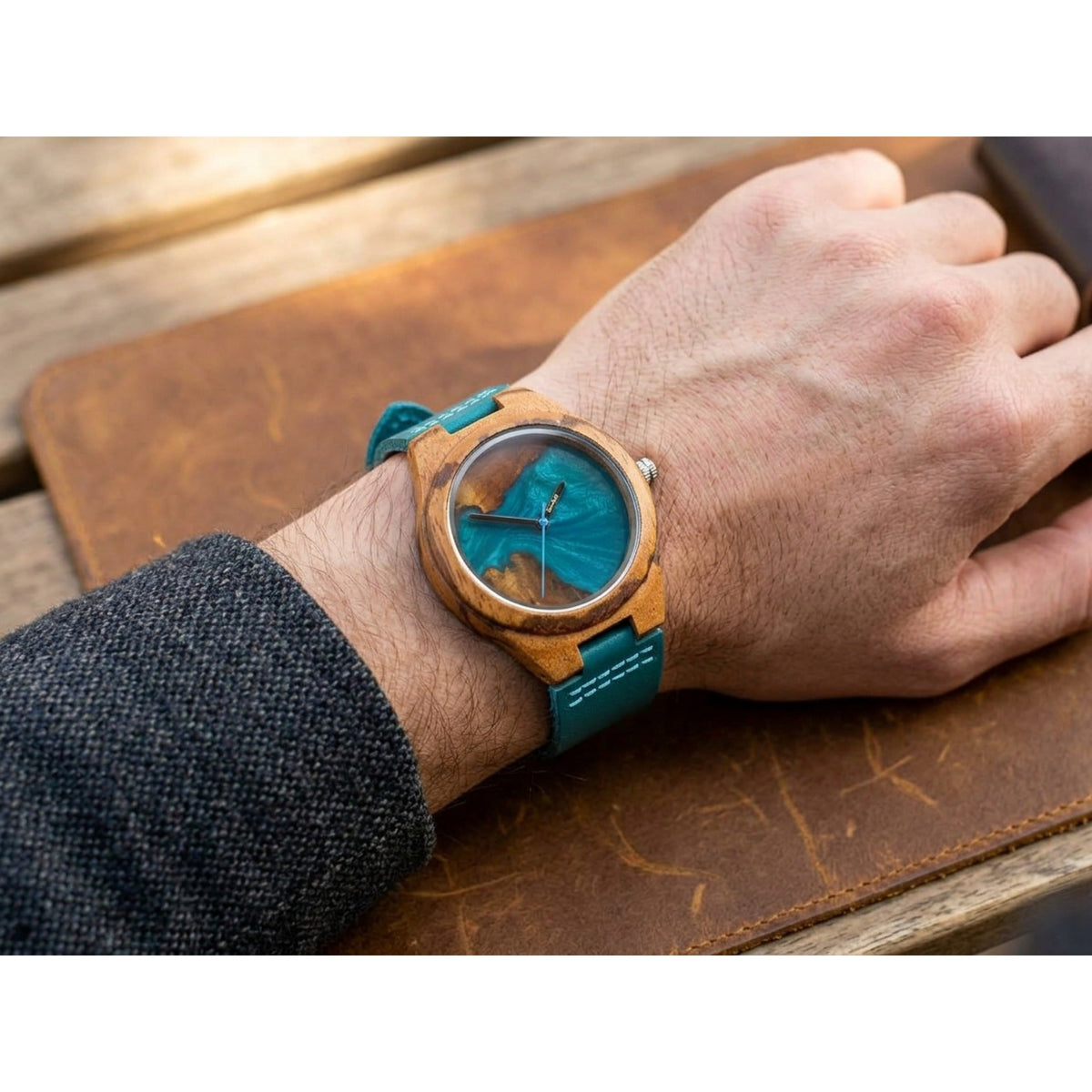 Karoo Earth Azure Men's Wooden Watch - Karoo Earth