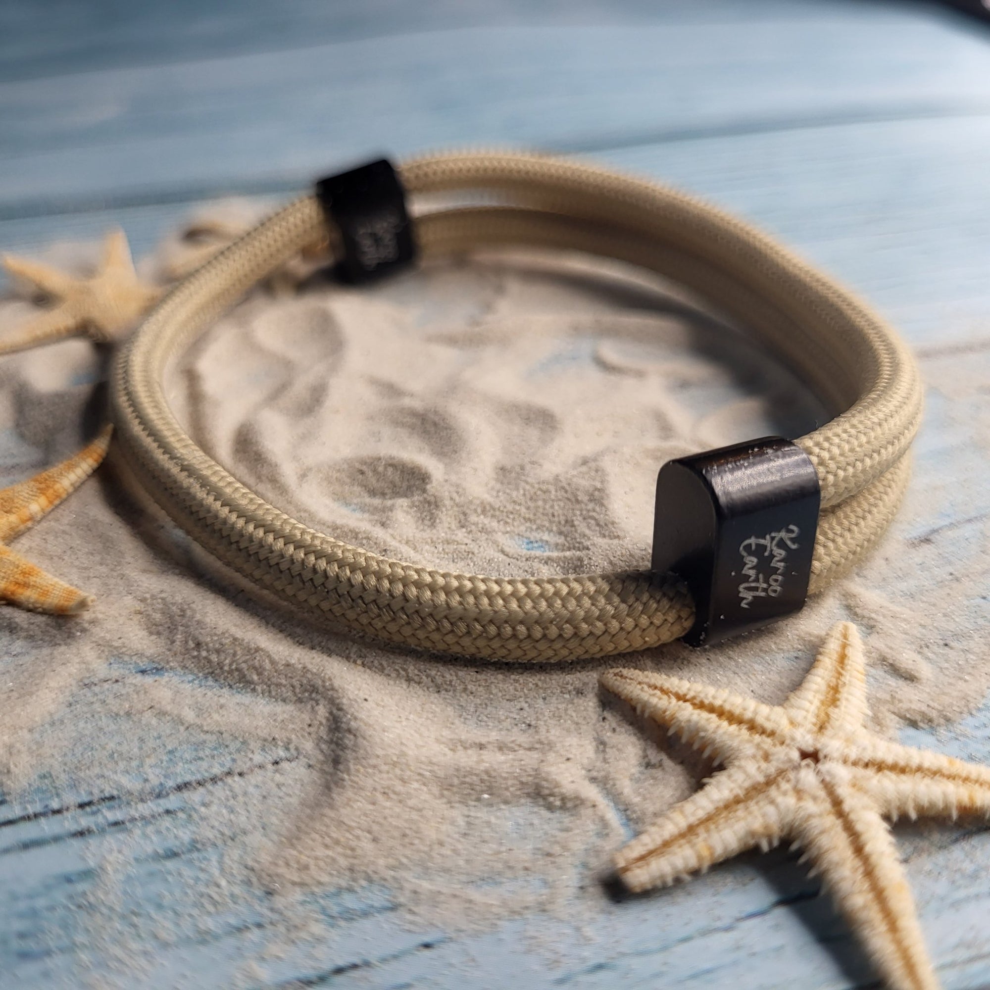 Khaki Karoo Earth Rope Adjustable Paracord Bracelet - Karoo Earth