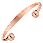 Ladies Bio Magnetic Black Stripe Pure Copper Bracelet - Karoo Earth