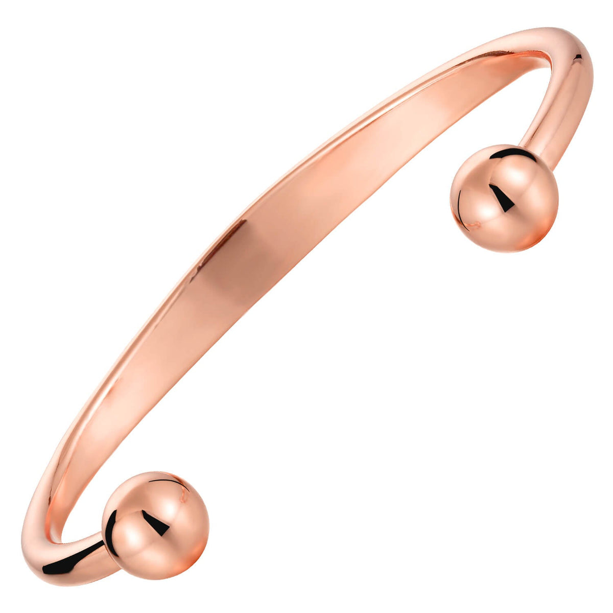 Ladies Bio Magnetic Black Stripe Pure Copper Bracelet - Karoo Earth