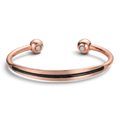 Ladies Bio Magnetic Black Stripe Pure Copper Bracelet - Karoo Earth