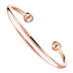 Ladies Bio Magnetic White Stripe Pure Copper Bracelet - Karoo Earth