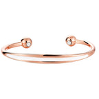 Ladies Bio Magnetic White Stripe Pure Copper Bracelet - Karoo Earth