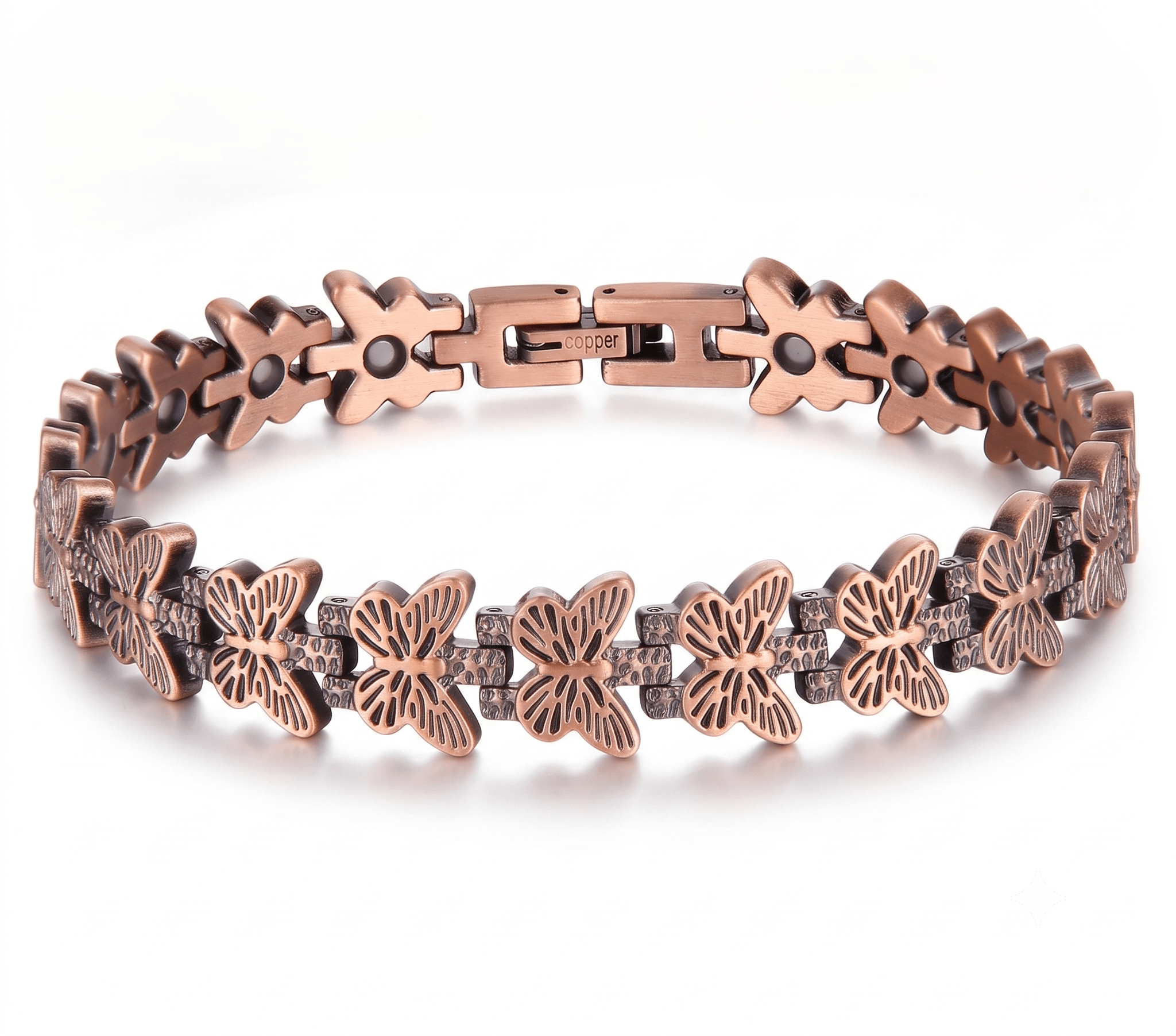 Ladies Butterfly Pure Copper Bio-Magnetic Bracelet - Karoo Earth