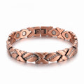 Ladies Crystal Link Pure Copper Magnetic Bracelet - Karoo Earth