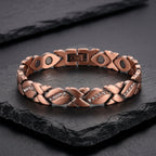 Ladies Crystal Link Pure Copper Magnetic Bracelet - Karoo Earth