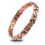 Ladies Crystal Link Pure Copper Magnetic Bracelet - Karoo Earth