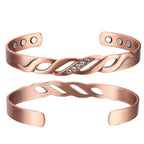 Ladies Elegant Crystal Pure Copper Bracelet - Karoo Earth