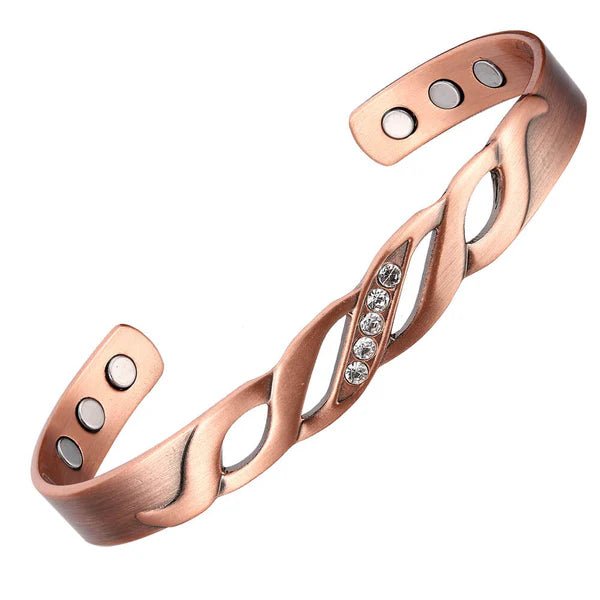 Ladies Elegant Crystal Pure Copper Bracelet - Karoo Earth