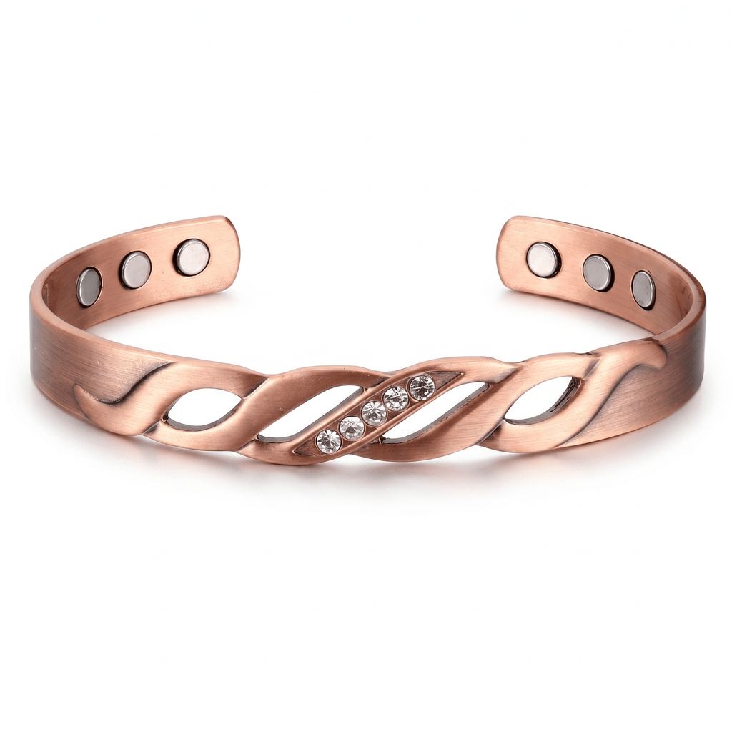 Ladies Elegant Crystal Pure Copper Bracelet - Karoo Earth