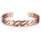 Ladies Elegant Crystal Pure Copper Bracelet - Karoo Earth