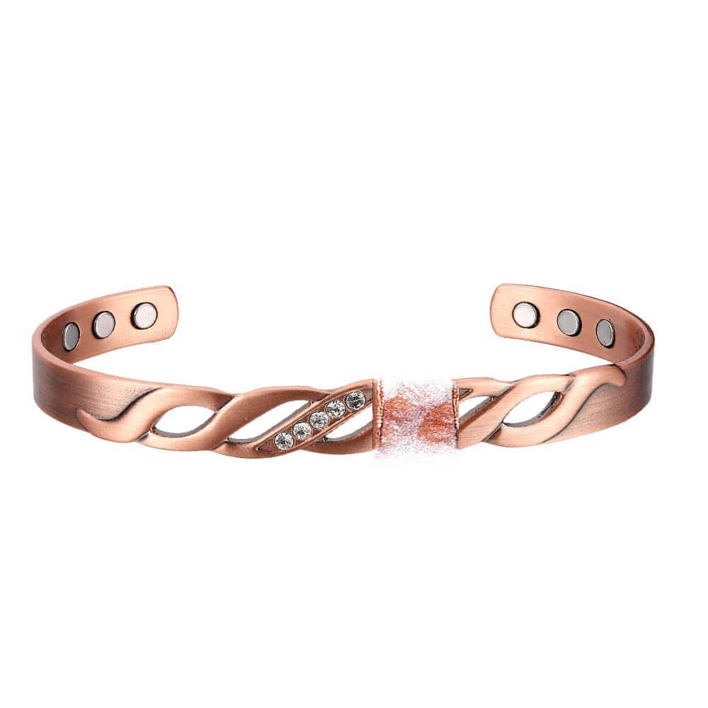 Ladies Elegant Crystal Pure Copper Bracelet - Karoo Earth