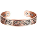Ladies Floral Crystal Pure Copper Bracelet - Karoo Earth