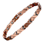 Ladies Interlink Pure Copper Magnetic Bracelet - Karoo Earth