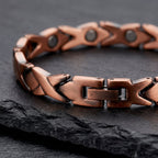 Ladies Interlink Pure Copper Magnetic Bracelet - Karoo Earth