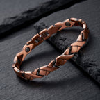 Ladies Interlink Pure Copper Magnetic Bracelet - Karoo Earth