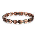 Ladies Leaf design Pure Copper Magnetic Bracelet - Karoo Earth