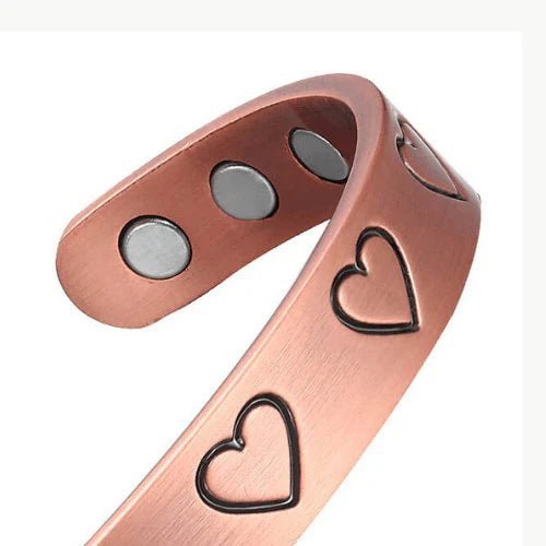 Ladies Love Hearts Pure Copper Bracelet - Karoo Earth