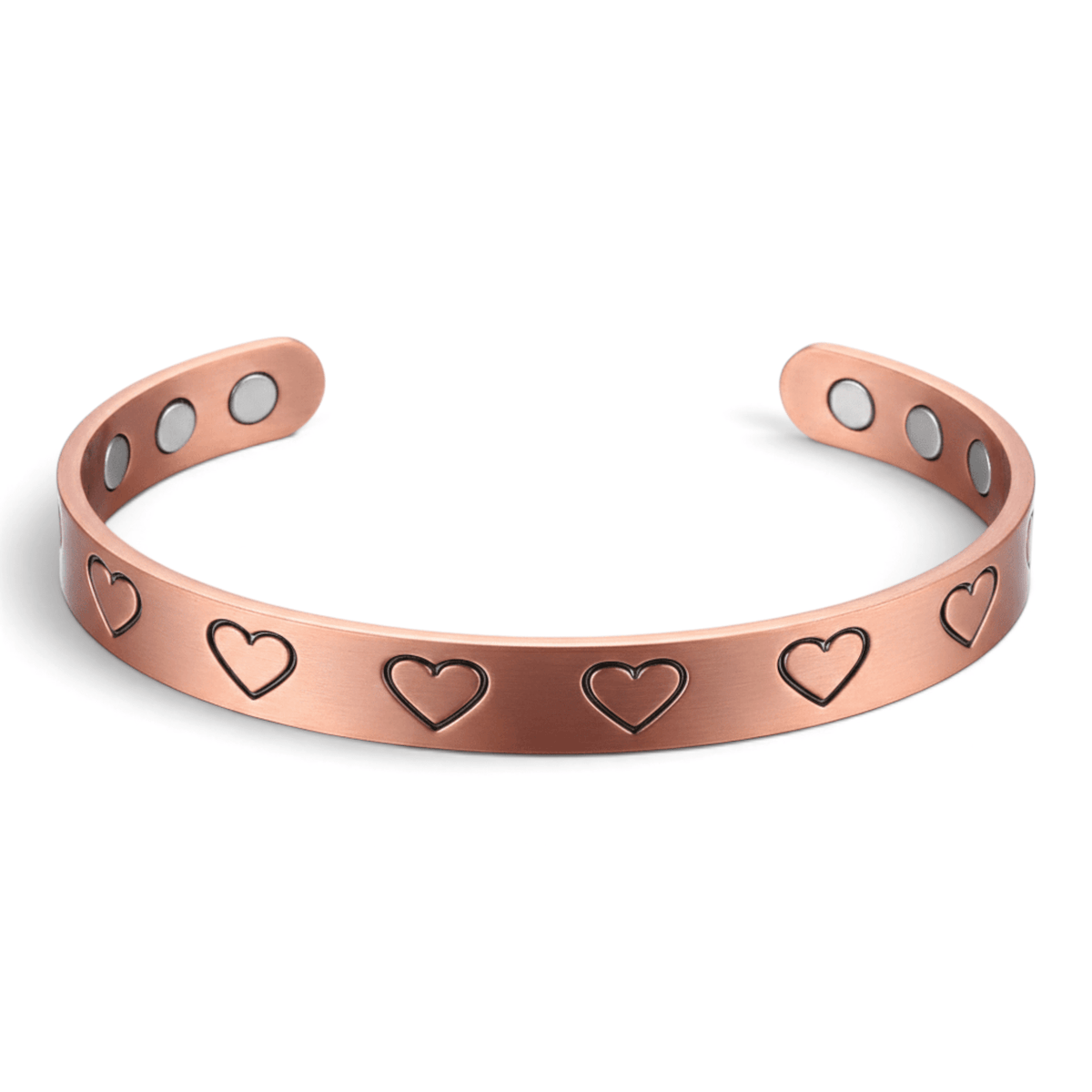 Ladies Love Hearts Pure Copper Bracelet - Karoo Earth
