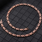 Ladies Powerful Copper Link Magnetic Necklace - Karoo Earth