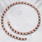 Ladies Powerful Copper Link Magnetic Necklace - Karoo Earth