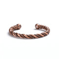 Ladies Rustic Twisted Pure Copper Magnetic Bracelet - Karoo Earth
