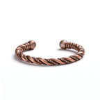 Ladies Rustic Twisted Pure Copper Magnetic Bracelet - Karoo Earth