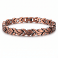 Ladies Swirl-link Pure Copper Magnetic Bracelet - Karoo Earth