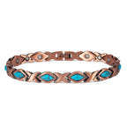 Ladies Turquoise Copper Magnetic Bracelet - Karoo Earth