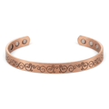 Ladies Vine engraved Pure Copper Bracelet - Karoo Earth