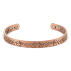 Ladies Vine engraved Pure Copper Bracelet - Karoo Earth