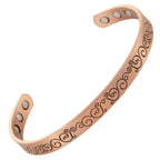 Ladies Vine engraved Pure Copper Bracelet - Karoo Earth