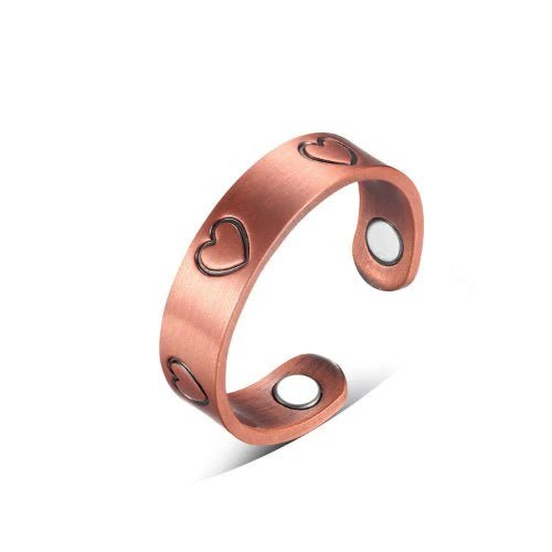 Love Heart Copper Magnetic Ring - Karoo Earth