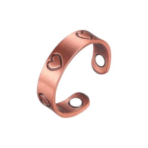 Love Heart Copper Magnetic Ring - Karoo Earth