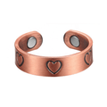 Love Heart Copper Magnetic Ring - Karoo Earth